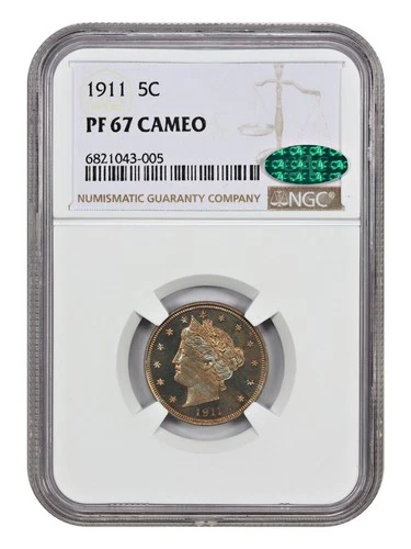 1911 5C NGC/CAC PR67CAM - Liberty Nickel