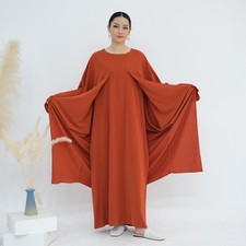 Islamic Long Maxi Dress Abaya Muslim Women Kaftan Dubai Turkey Ramadan Prom Gown