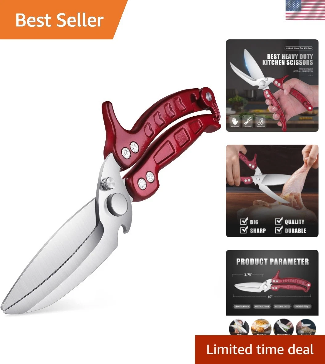 Heavy Duty Poultry Shears - A Must Have Kitchen Shears for Chicken and Meat C...
Opens in a new wind