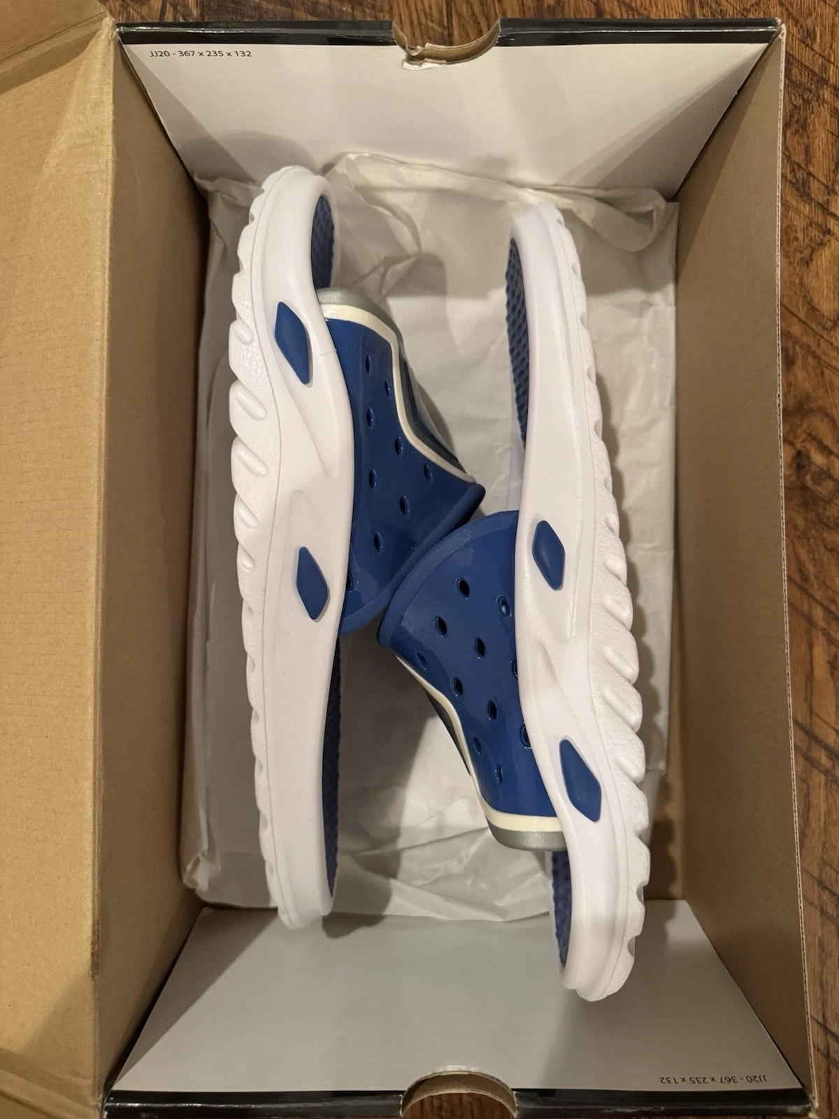 Nike Uomo Air Jordan Camp Slide 3 Retro Carolina Blu Taglia 13 RARO Difficile da Trovare