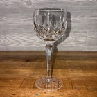 WATERFORD Crystal LISMORE Vintage Wine Hock Glasses 7 1/2" Ireland Irish