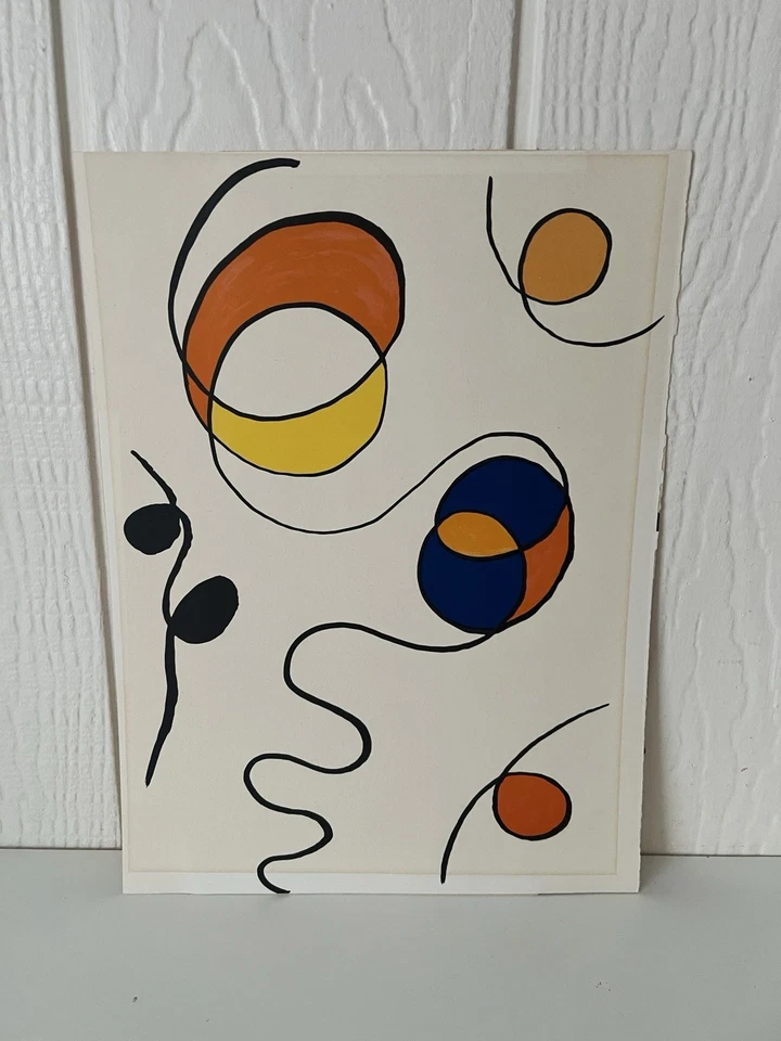 3 litografías vintage ALEXANDER CALDER CUBIERTA DERRIERE LE MIROIR Foto 2 de 4