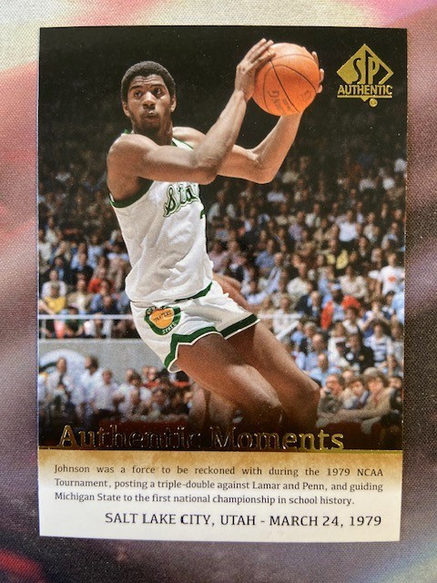 2014-15 SP Authentic - Authentic Moments Magic Johnson #67 O637