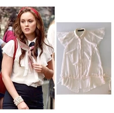 ASO Gossip Girl Blair Waldorf Extremely Rare Zara Blouse Vintage Medium