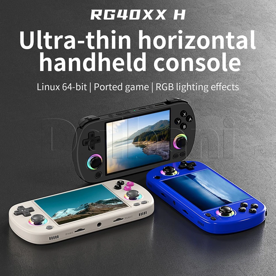 RG40XX H Gray Anbernic handheld Game Console 4.0-inch IPS Screen 64G 5K+ Games - Image 2 of 4