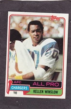 Kelen Winslow - 1981 Topps ROOKIE - San Diego Chargers - Football