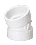CHARLOTTE P324 1-1/2" PVC Elbow 22.5 Degrees Hub x Hub