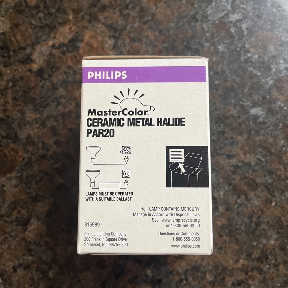 Philips MasterColor CDM 35/PAR20/M/FL/3K 130/O lamps 830 Brand New - Image 3 of 4