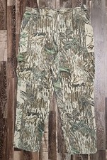 Vintage 90s Mossy Oak Realtree Camo Cargo Pants Made in USA Size Large