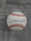 ETHAN HOLLIDAY AUTOGRAPHED BASEBALL ON USED MINOR LEAGUE PRACTICE BALL. ROCKIES.