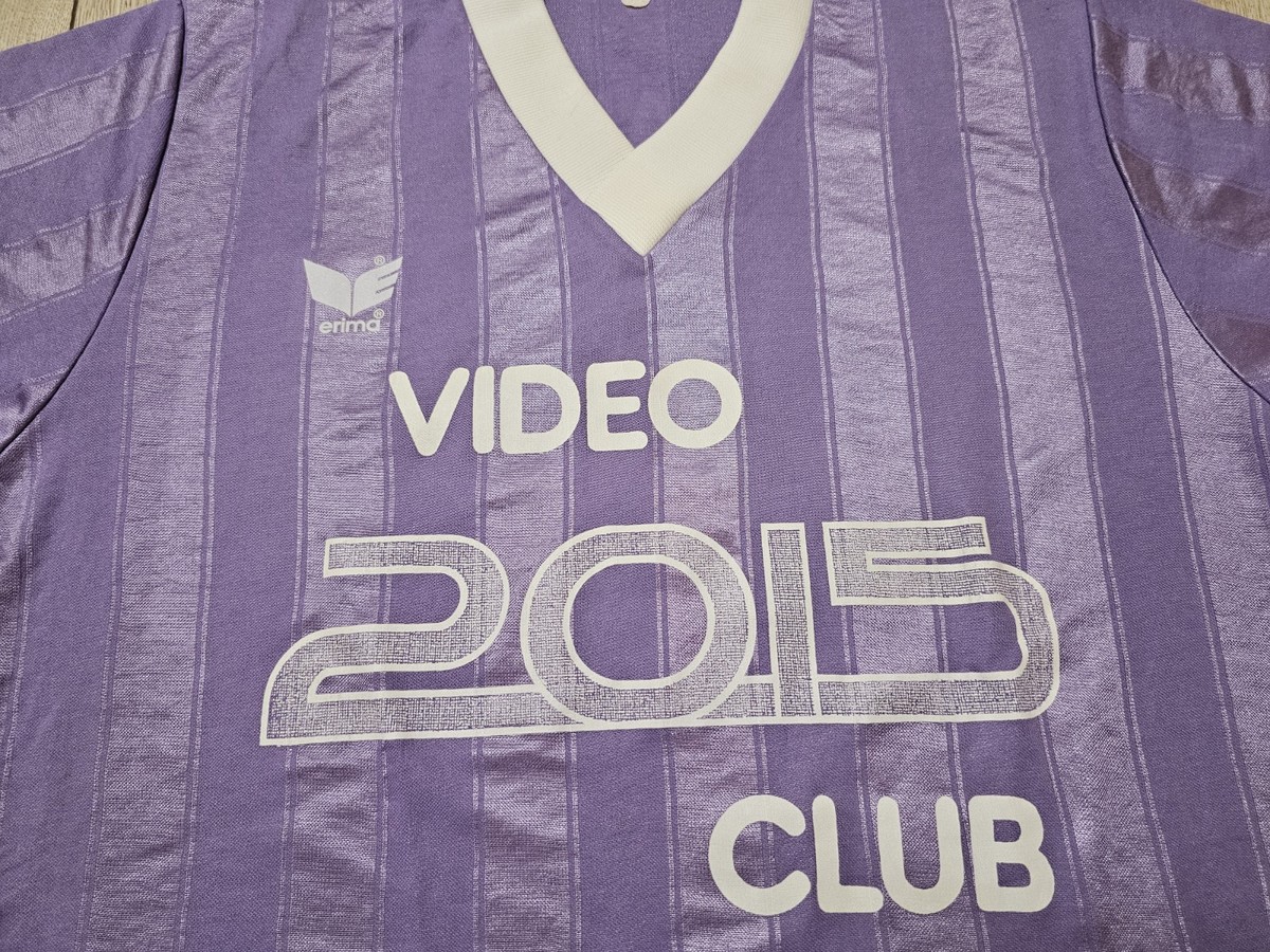 ERIMA VINTAGE WEST GERMANY SOCCER JERSEY 80S FOOTBALL SHIRT PURPLE