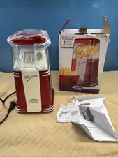 Hot Air Popcorn Popper Maker Machine NOSTALGIA Red Retro Electric RPH310