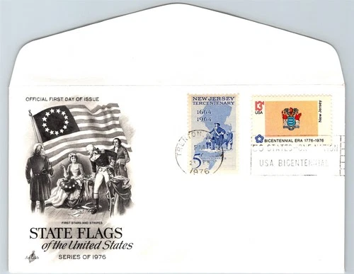 S07-1367, STATE FLAG OF NEW JERSEY, COMBO, ARTCRAFT FIRST DAY COVER