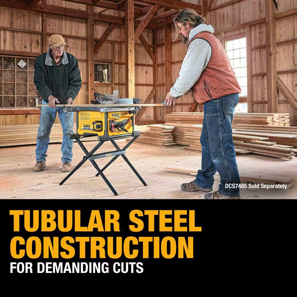 DEWALT DW7451 10 In. Compact Tool Table Saw Stand Accessories for Jobsite NEW