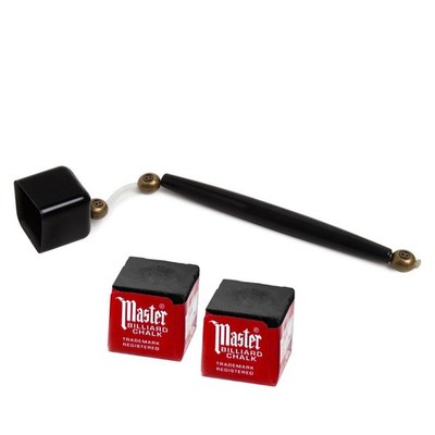 Deluxe Chalk Stick Holder Pocket Chalker Pool/ Billiard Cue Accessory w/ Two