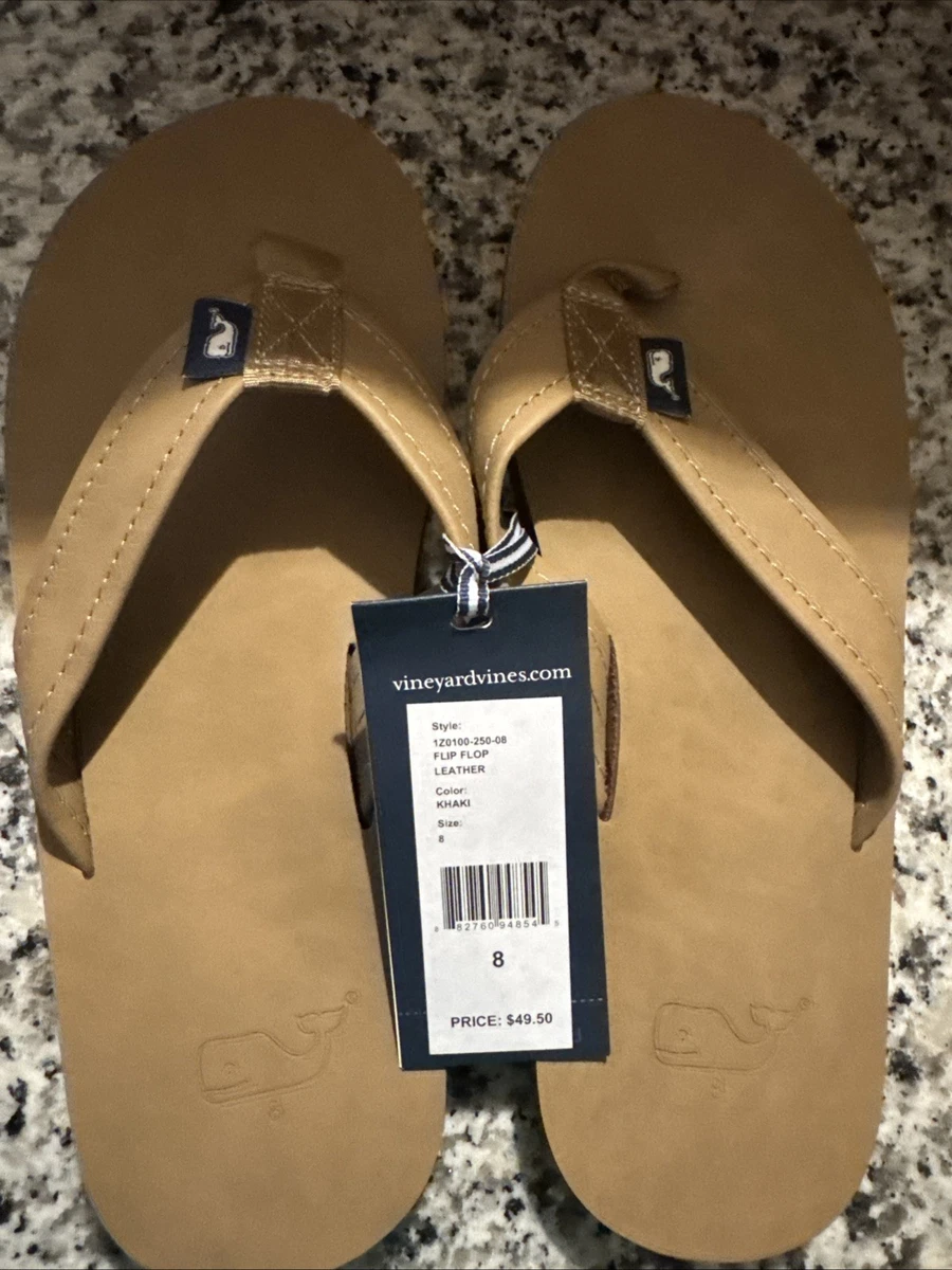 Vineyard Vines Men’s Brown Thong Sandals Size 12 Vineyard Vines Men main image 4