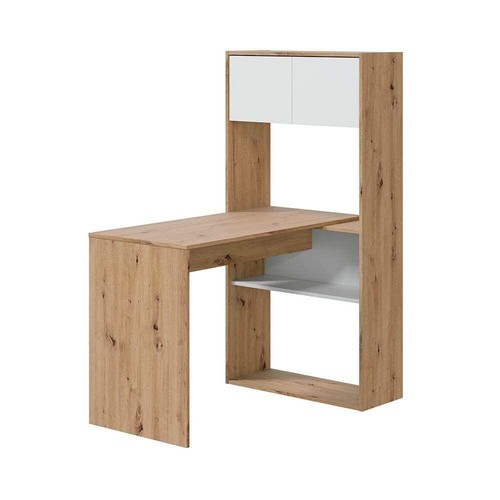 Escritorio, estantería 2 puertas, distintas posiciones, baldas abiertas -Algaida - Imagen 6 de 15