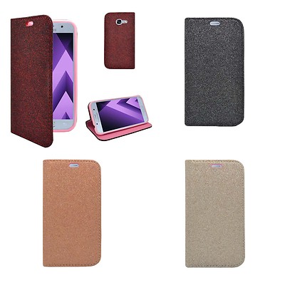 Case For Samsung Galaxy A3 2017 Glitter Wallet Flip Pu Leather