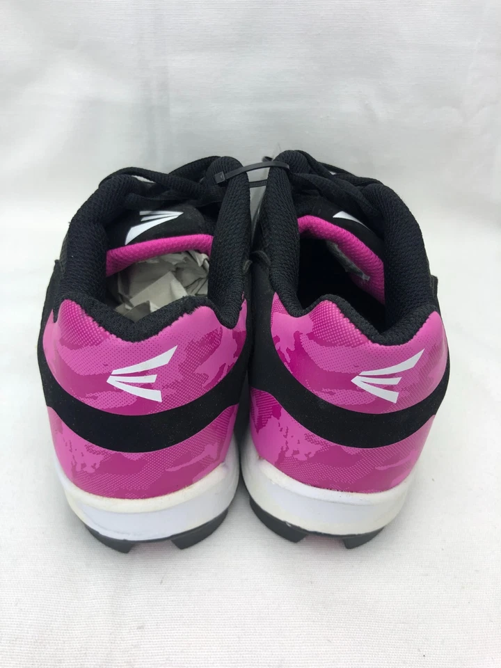 Botines de Softbol Easton Niñas 6 Jóvenes Béisbol Ascend MSS Negro Rosa Goma Foto 4 de 4