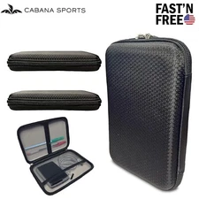 2 Pack Hard Shell Travel Carry Case Protective Electronic Accessory Organizer