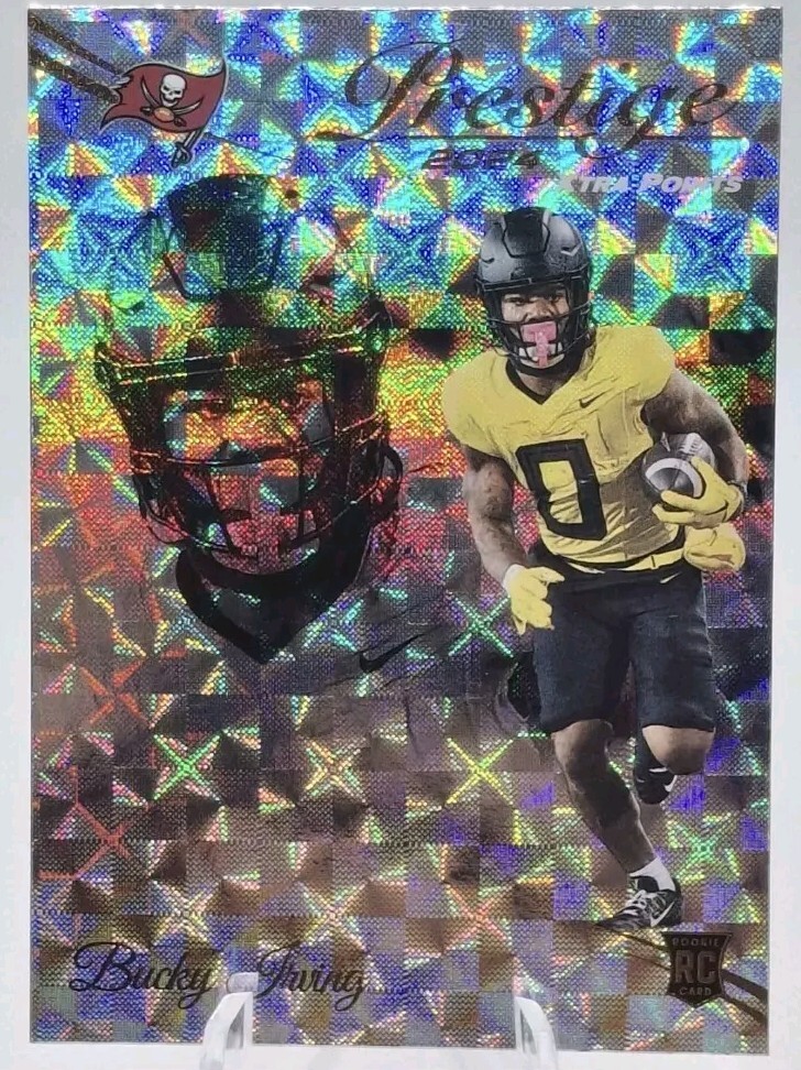 Bucky Irving 2024 Panini Prestige Xtra Points HYPER RC #379 ☀️ 🔴BUCCANEERS⚫️