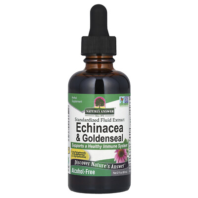 Echinacea & Goldenseal, Standardized Fluid Extract, Alcohol-Free, 2 fl oz (60