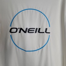 ONeill Womens Short Sleeve Rash Guard Shirt Size L White Slim Fit