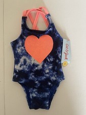 Cat  Jack Baby Girl Tie Dye One Piece Swimsuit s 12M