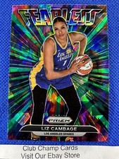 2022 #1 Liz Cambage WNBA Panini Prizm Fearless Green Ice Prizm Insert Sparks