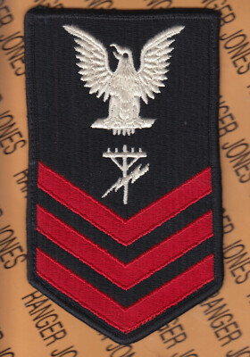 USN Navy Construction Electrician CE PO-1 E-6 rank rate ~5.75'' patch f/e N106