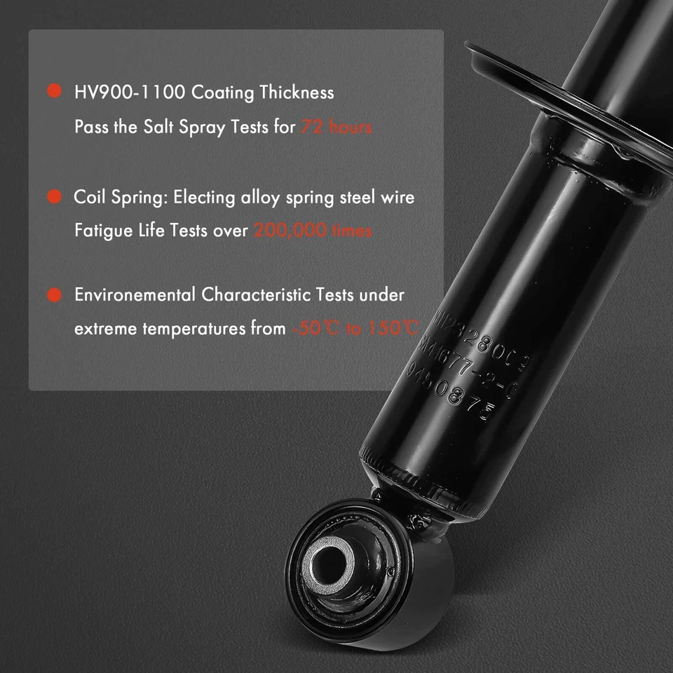 Amortiguador trasero lateral 2 piezas para Audi A6 Quattro 1998 1999 2000 2001-2004 Foto 4 de 4