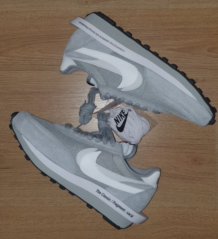 SACAI X NIKE Nike x Sacai LD Waffle SF Fragment Grey UK 4.5 DISPONIBILI ✅ SPEDIZIONE VELOCE ?