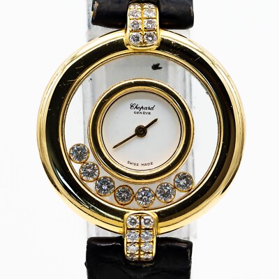 Chopard Happy Diamonds 18K Gelbgold Ref: 4116 Quarz Diamanten 0.86 ct TW/VS 27mm