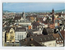 Postcard Partial View with Town Hall & The Cathedral Basel Switzerland