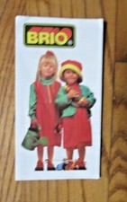 BRIO WOODEN TRAINS, TRACKS, etc small yearbook pamphlet VGUC early 1990s