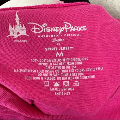 NWT Disney Parks Disneyland Imagination Pink Spirit Jersey Adult Sz M Glitter - Picture 3 of 11