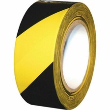 Safety Caution Warning Hazard Safety Tape 3" 4" 6" Black Yellow