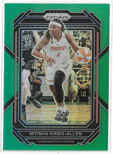 2023 Prizm WNBA Green Prizm #86 Myisha Hines-Allen Washington Mystics Louisville