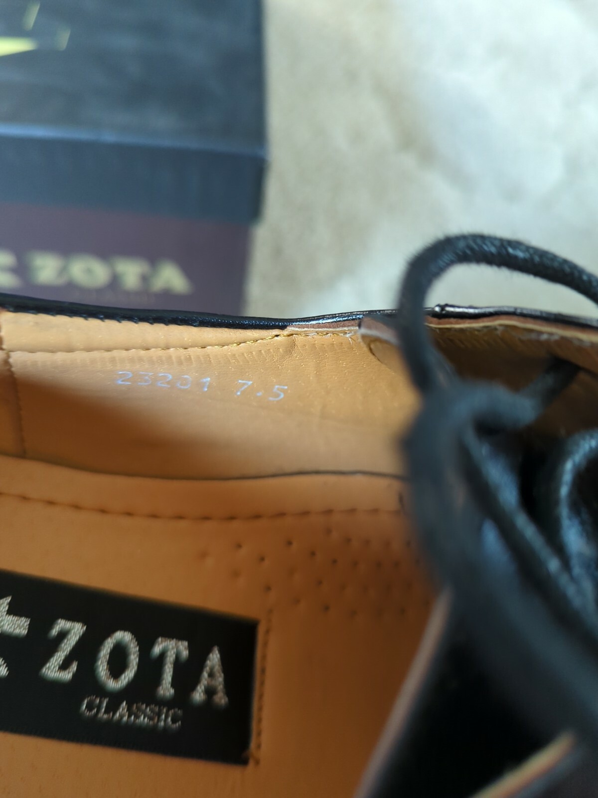 Zota Classic Oxfords Size 7.5 Mens Dress Shoes Black Style 23201 eBay