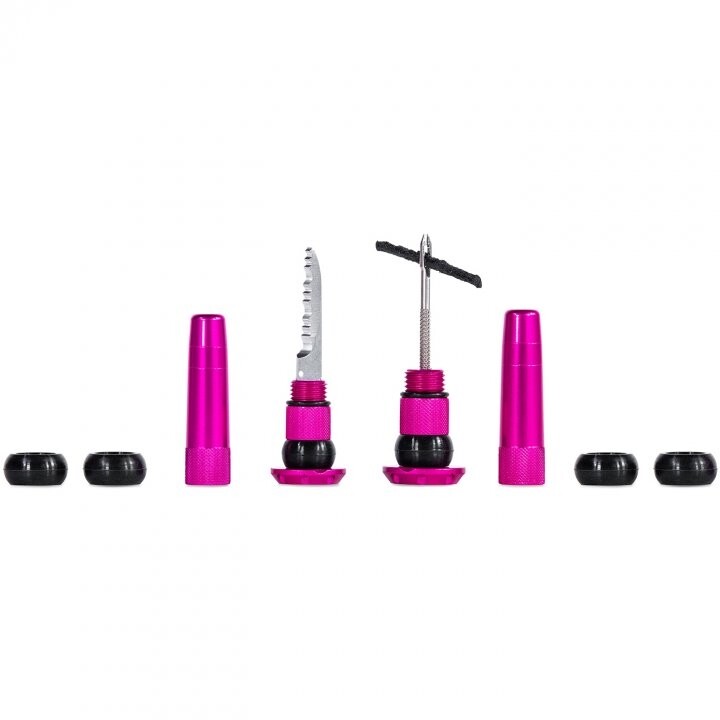kit riparazione stealth tubeless puncture plugs rosa MUC-OFF kit foratura bici