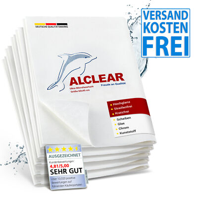 ALCLEAR 950002_5 Ultra-Microfaser Fenstertuch streifenfrei 60x45 cm