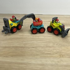 Huile Friction Powered Car Toys Forklift , Excavator Bulldozer