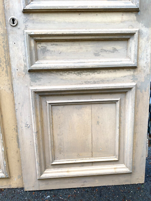 Double portes de passage en sapin Portes double faces XIX siècle
