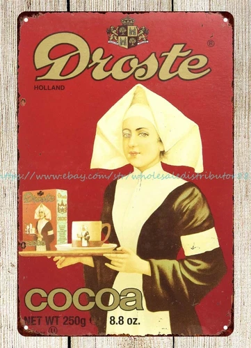 interior decorating styles Droste Cacao Powder cocoa holland metal tin sign