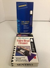Blockbuster  Sentry VHS Head Cleaner   VCR Cleaning Accessory   No Solution