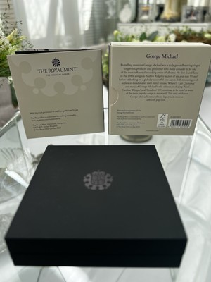 George Michael Wham Memorabilia The Royal Mint Silbermünze limitierte Auflage