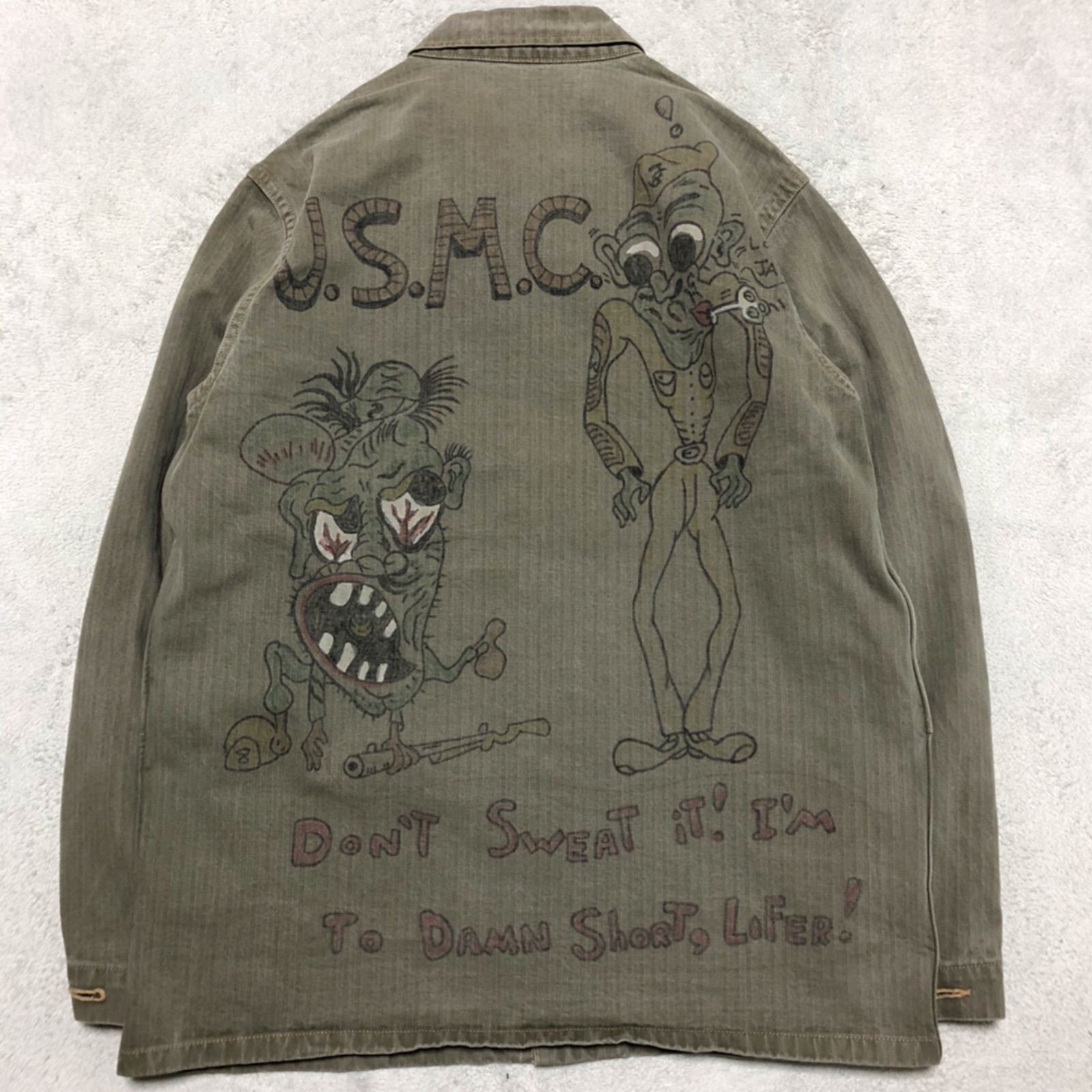 Buzz Rickson's Herringbone Utility Jacket USMC Ha… - image 4