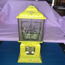 Vintage “Goodies” Tabletop Gumball Machine With Spoon - Yellow