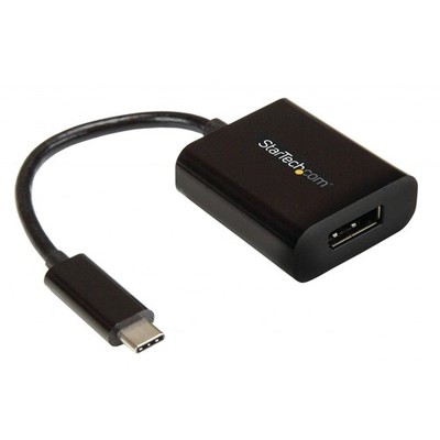 DisplayPort to USB-C Adapter CDP2DP 4K 60Hz Reversible Connector Black