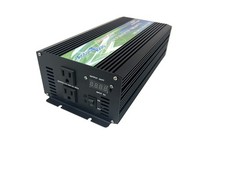 1500W Pure Sine Wave Power Inverter with LED Meter, Dual AC Sockets, Heavy-Du...